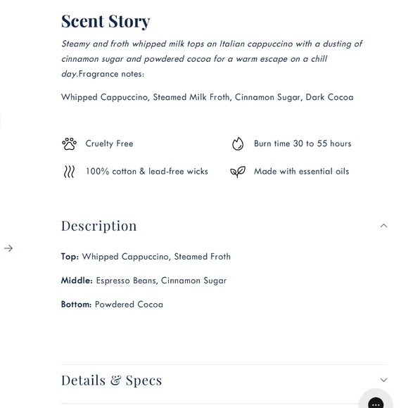 Homeworx Christmas Cappuccino Scented Candle - Picture 11 of 16